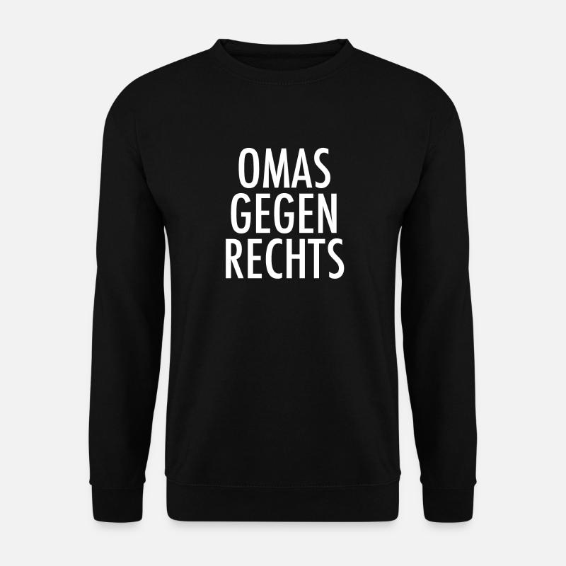 Omas gegen Rechts - Unisex Pullover - Schwarz