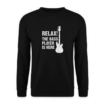 Bassiste - Sweat-shirt Unisexe - noir - Devant - Alina (178cm) & Michal (187cm)