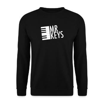 Mr Keys - Unisex Pullover - Schwarz - Vorne - Alina (178cm) & Michal (187cm)
