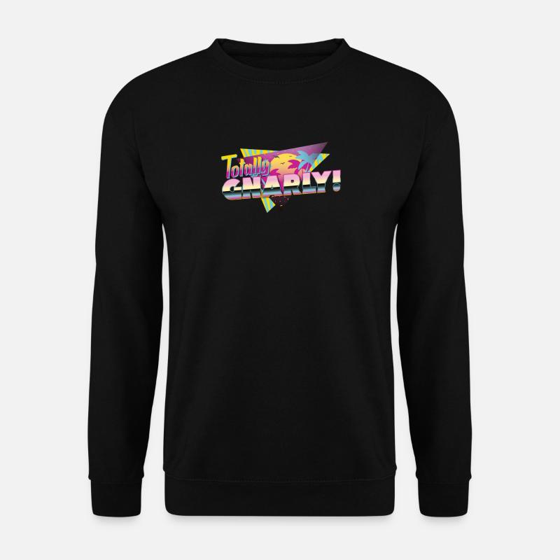 Totally Gnarly - I Love the 80's Pop Art - Unisex Pullover - Schwarz