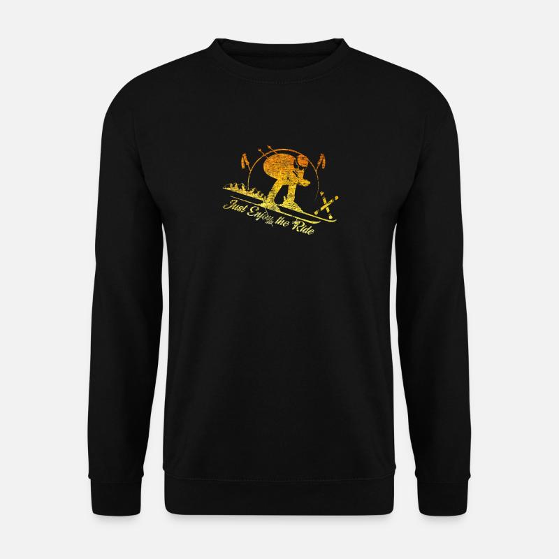 Skifahrer - Unisex Pullover - Schwarz
