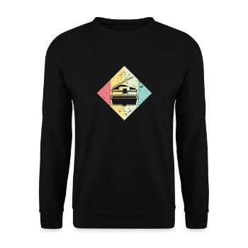 Piano piano - Unisex Sweatshirt - black - Front - Alina (178cm) & Michal (187cm)