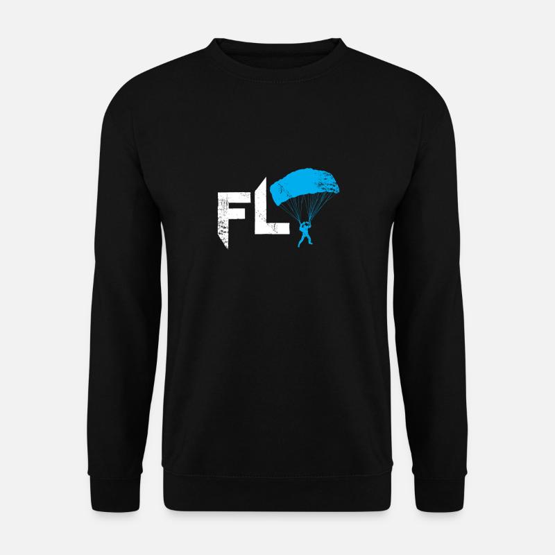 Fliege Fallschirm Weihnachtsgeschenk - Unisex Pullover - Schwarz