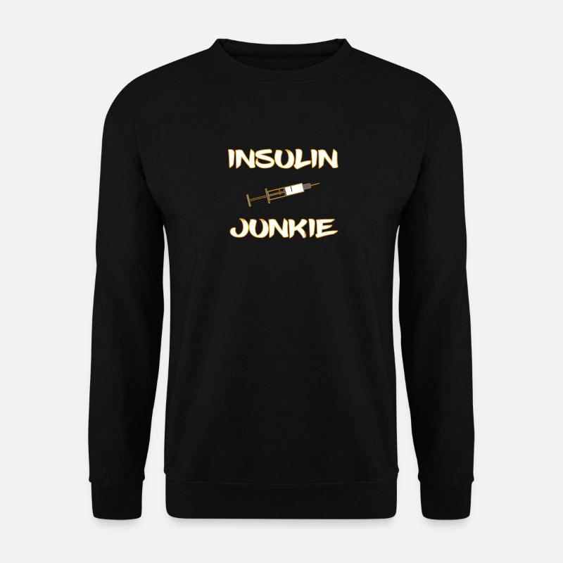 insulin junkie - Unisex Pullover - Schwarz