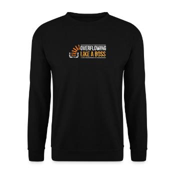 Stackoverflow Programmierer - Unisex Pullover - Schwarz - Vorne - Alina (178cm) & Michal (187cm)