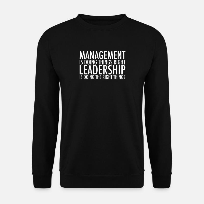 Management Leadership - Unisex Pullover - Schwarz