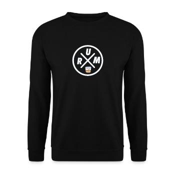rum - Unisex Sweatshirt - black - Front - Alina (178cm) & Michal (187cm)