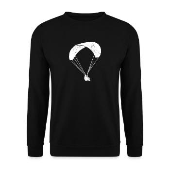 paraglider - Unisex Sweatshirt - black - Front - Alina (178cm) & Michal (187cm)