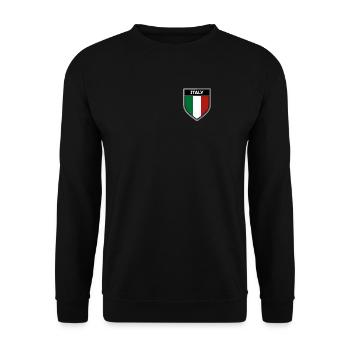 Italy - Unisex Sweatshirt - black - Front - Alina (178cm) & Michal (187cm)