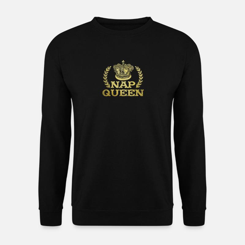 Nap Queen Funny Nickerchen Geschenk - Unisex Pullover - Schwarz