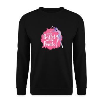 Ballet Dansant - Sweat-shirt Unisexe - noir - Devant - Alina (178cm) & Michal (187cm)