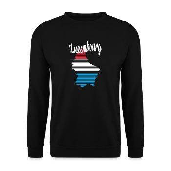 luxembourg - Sweat-shirt Unisexe - noir - Devant - Alina (178cm) & Michal (187cm)