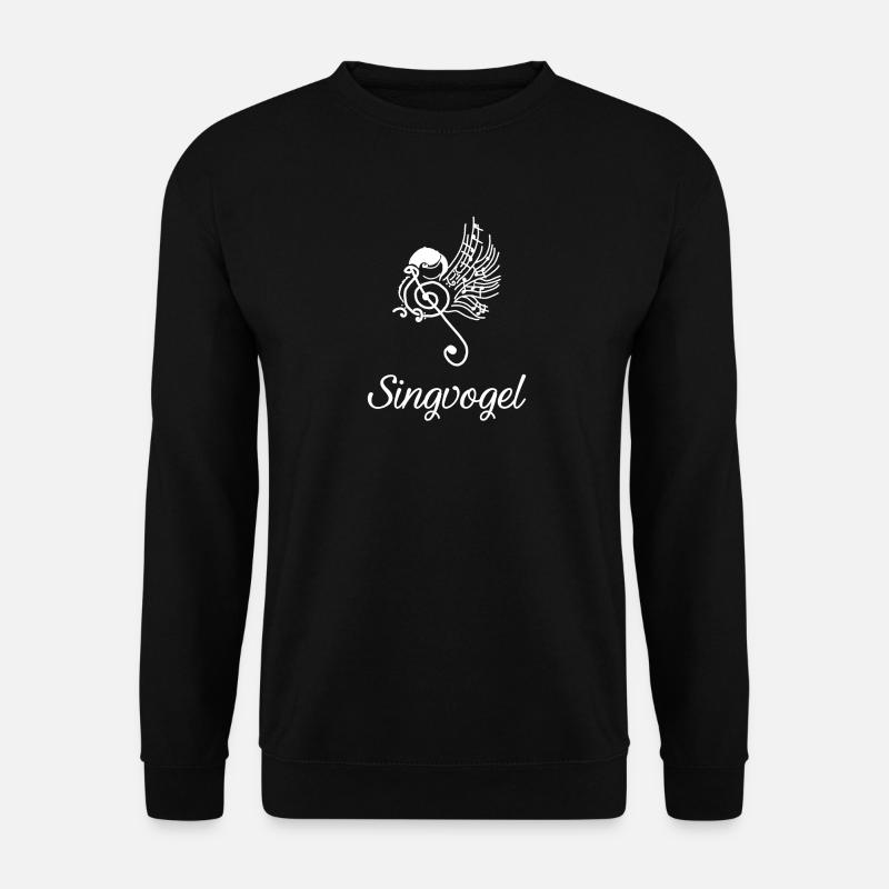 Musik Singvogel - Unisex Pullover - Schwarz