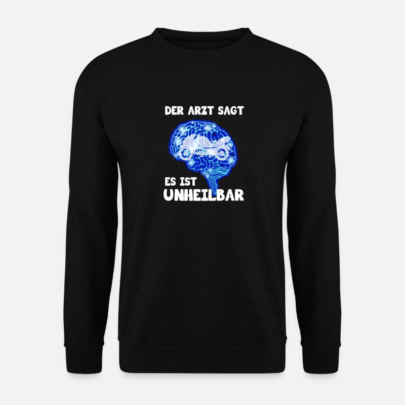 Der Arzt sagt Motorrad - Unisex Pullover - Schwarz