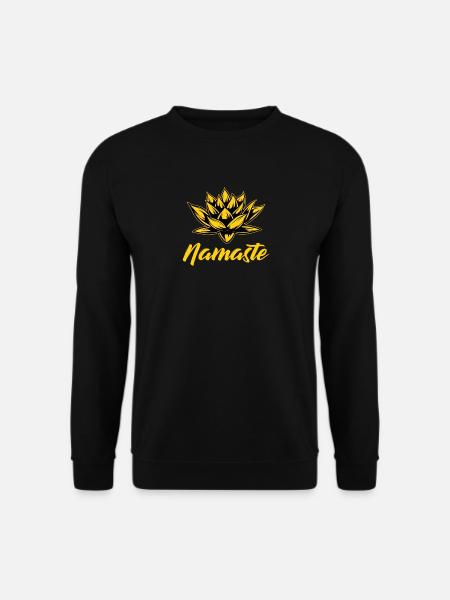NAMASTE YOGA Lotus Zen Meditation Buddha - Unisex Sweatshirt - black