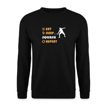 Squash - présent pour les hommes et les femmes - Sweat-shirt Unisexe - noir - Devant - Alina (178cm) & Michal (187cm)
