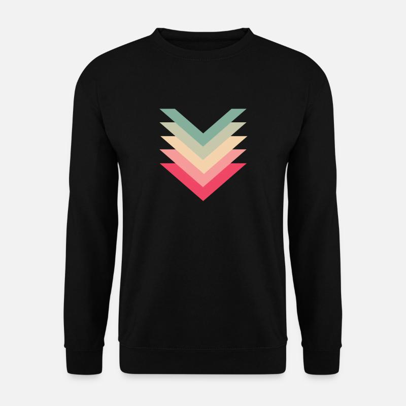 Geometrische Formen Dreiecke - Unisex Pullover - Schwarz