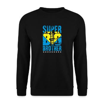 Great Big Brother - Unisex Sweatshirt - black - Front - Alina (178cm) & Michal (187cm)