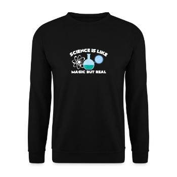 chemistry - Unisex Sweatshirt - black - Front - Alina (178cm) & Michal (187cm)