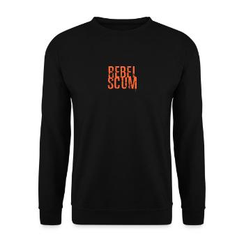 rebel scum - Unisex Sweatshirt - black - Front - Alina (178cm) & Michal (187cm)