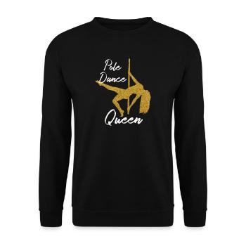 Pole Dance Queen - Unisex Sweatshirt - black - Front - Alina (178cm) & Michal (187cm)