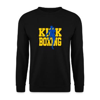Kickboxing High Knee Gift Idées d'arts martiaux - Sweat-shirt Unisexe - noir - Devant - Alina (178cm) & Michal (187cm)