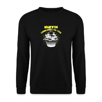 Muffin - Unisex Pullover - Schwarz - Vorne - Alina (178cm) & Michal (187cm)