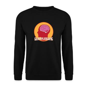 Brain jogging - Unisex Sweatshirt - black - Front - Alina (178cm) & Michal (187cm)