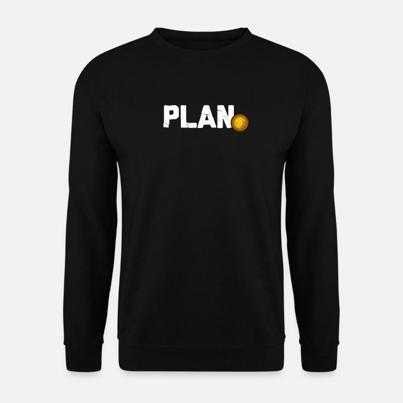 Plan Bitcoin Krypto - Unisex Pullover - Schwarz