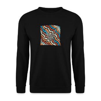 Spinne - Unisex Pullover - Schwarz - Vorne - Alina (178cm) & Michal (187cm)