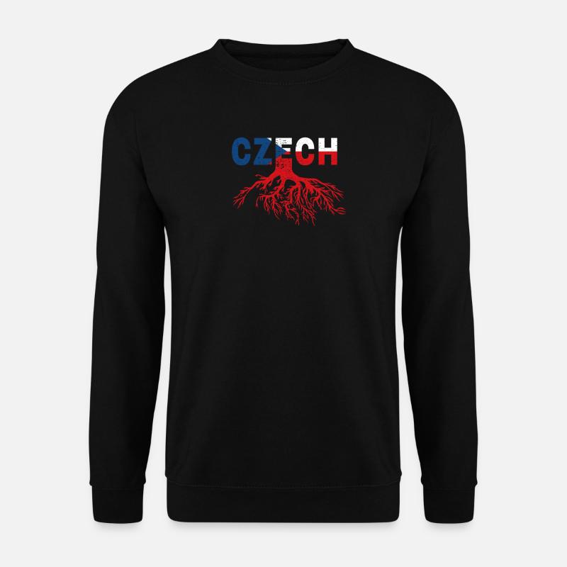 Wurzeln Tschechien Tscheche Prag Geschenk - Unisex Pullover - Schwarz