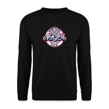 New York City New York - Sweat-shirt Unisexe - noir - Devant - Alina (178cm) & Michal (187cm)