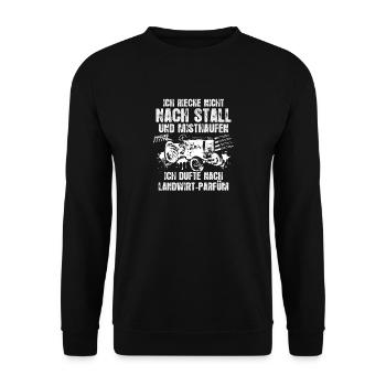 Landwirtschaft Ich dufte nach Landwirt-P Geschenk - Unisex Pullover - Schwarz - Vorne - Alina (178cm) & Michal (187cm)
