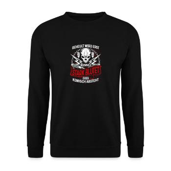 Électricien il ne sera pas pleurer cadeau - Sweat-shirt Unisexe - noir - Devant - Alina (178cm) & Michal (187cm)