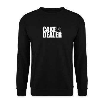 Cake Dealer I boulanger pâtissier pâtissier Kondito - Sweat-shirt Unisexe - noir - Devant - Alina (178cm) & Michal (187cm)