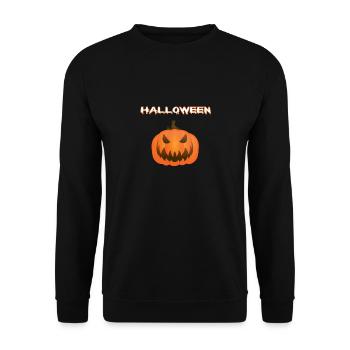 Halloween - Unisex Pullover - Schwarz - Vorne - Alina (178cm) & Michal (187cm)