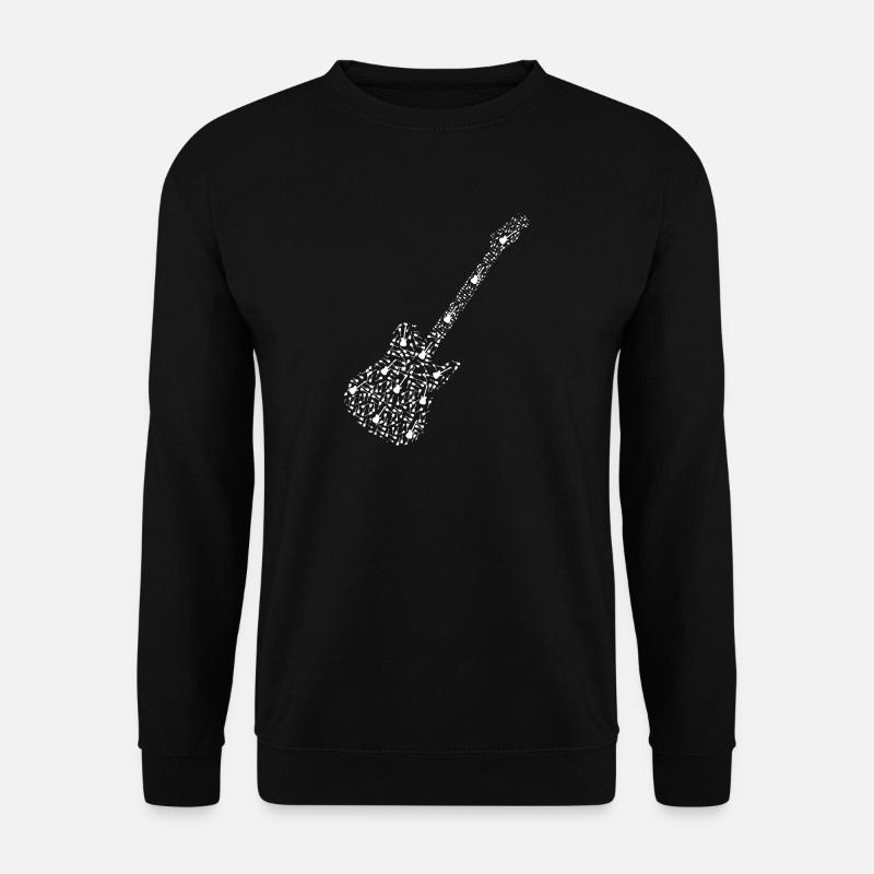 E Gitarre aus E Gitarren - Gitarre Shirt - Unisex Pullover - Schwarz