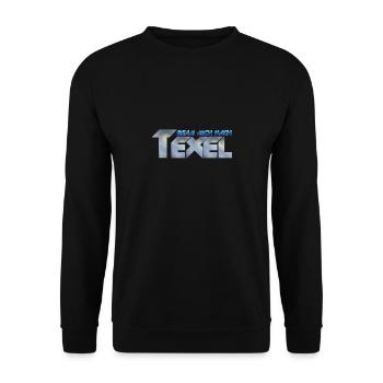 Show that you love Texel! - Unisex Sweatshirt - black - Front - Alina (178cm) & Michal (187cm)