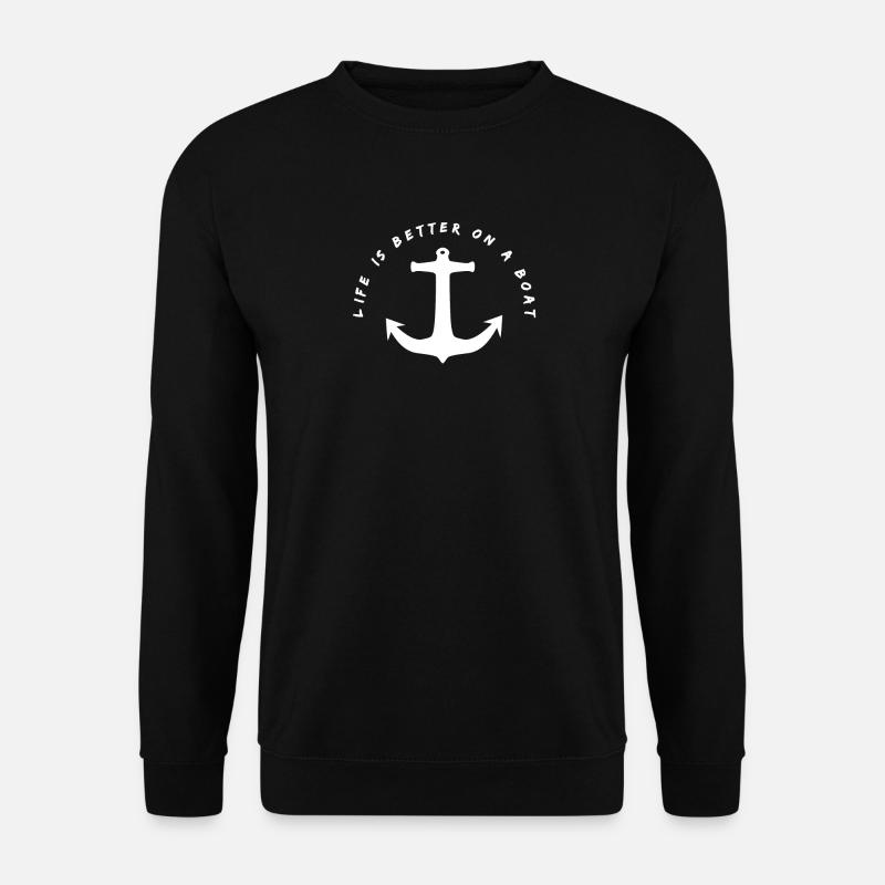 Cooles Segler & Seefahrer Spruch Design - Unisex Pullover - Schwarz