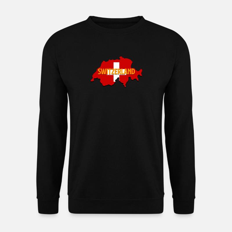 Schweiz - Unisex Pullover - Schwarz