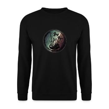 Cornemuse Ecosse Vintage Art - Sweat-shirt Unisexe - noir - Devant - Alina (178cm) & Michal (187cm)