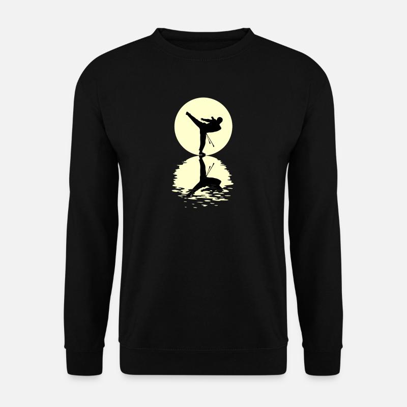 Moon Capoeira Tshirt - Unisex Pullover - Schwarz
