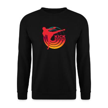 Kickboxing - Unisex Pullover - Schwarz - Vorne - Alina (178cm) & Michal (187cm)