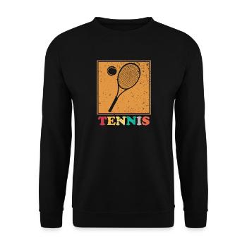 Tennis Raquette tennis tennis - Sweat-shirt Unisexe - noir - Devant - Alina (178cm) & Michal (187cm)