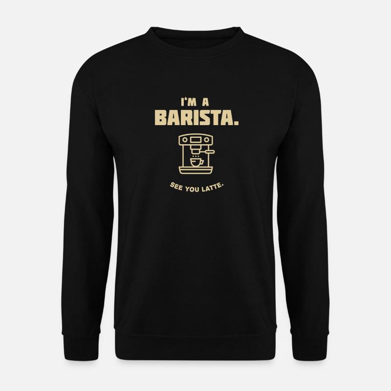 barista kaffee cafe espresso cappuccino wach italy - Unisex Pullover - Schwarz