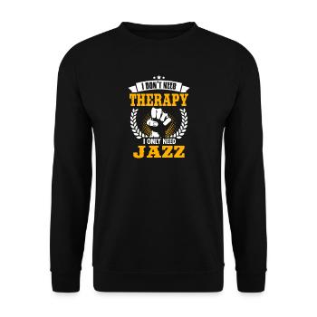 Jazz - Unisex Pullover - Schwarz - Vorne - Alina (178cm) & Michal (187cm)