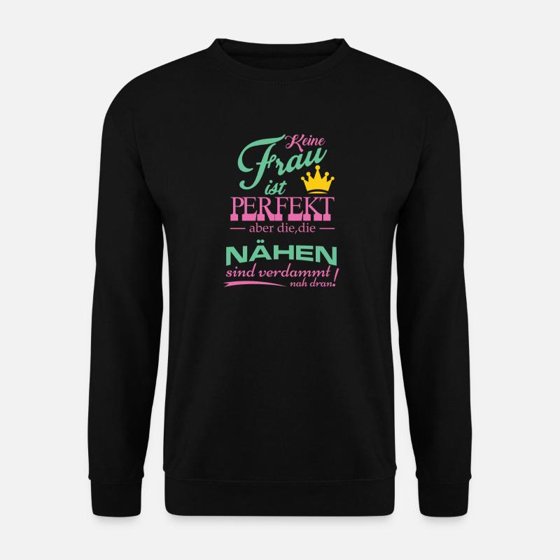 Conception de couture - Sweat-shirt Unisexe - noir