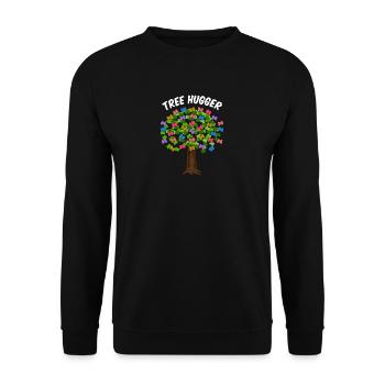 der Hugger - Unisex Pullover - Schwarz - Vorne - Alina (178cm) & Michal (187cm)