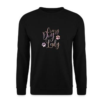 CRAZY DOG DADY - Sweat-shirt Unisexe - noir - Devant - Alina (178cm) & Michal (187cm)