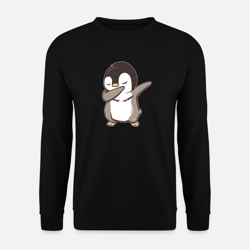Pinguin Pinguine Dabbing Dabbin Dab Geschenk - Unisex Pullover - Schwarz